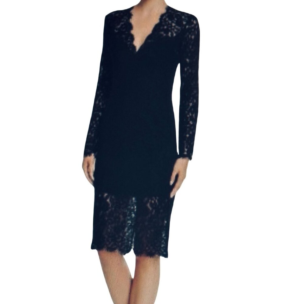 NWT Bardot Black Lace Cocktail Dress Size M